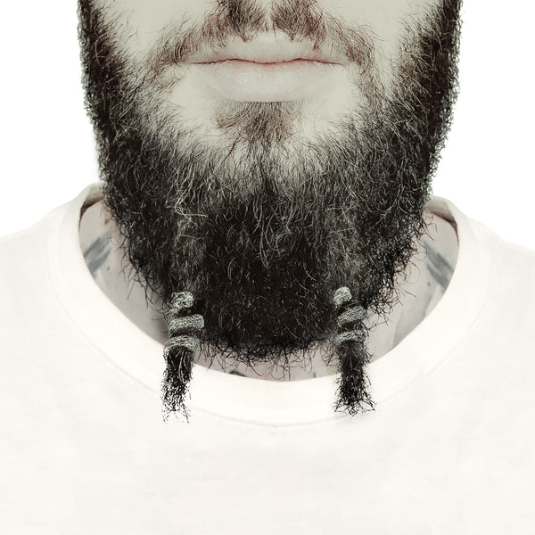 Fenrir Beard Rings (Silver - 4-Pack) - Viking Beard Beads