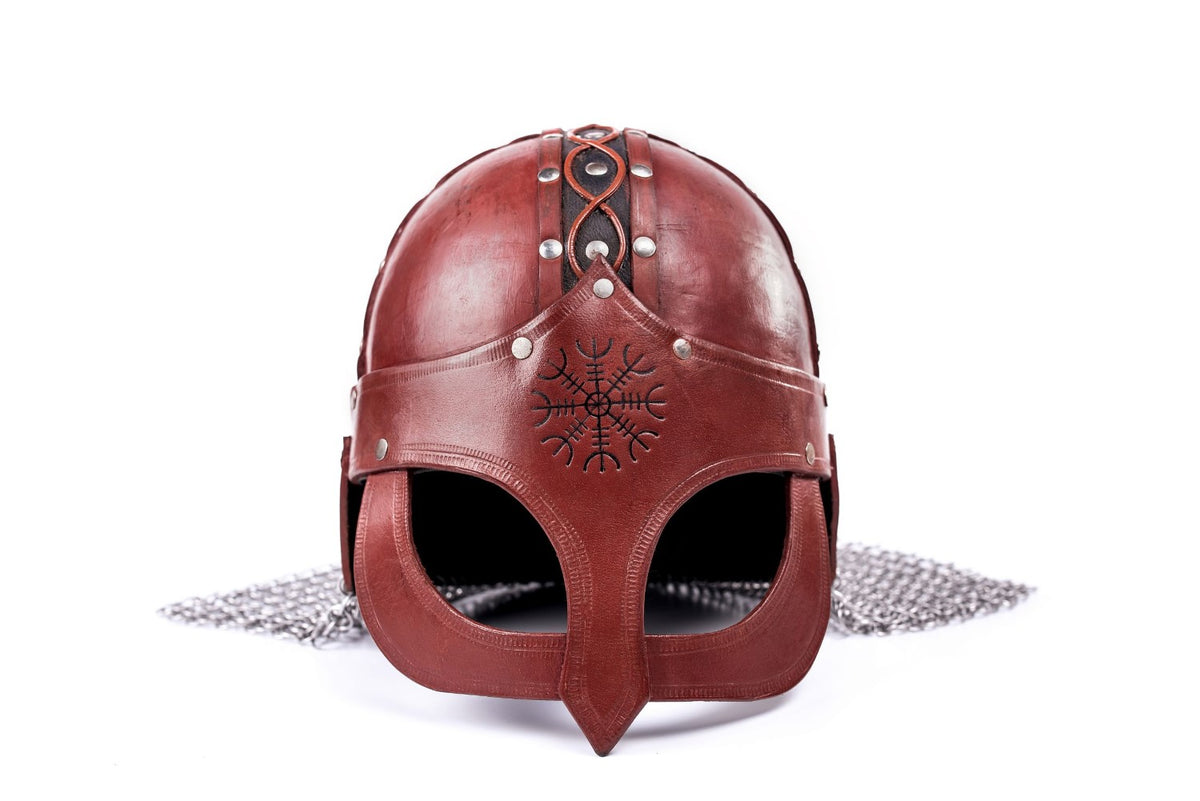 Viking Leather Helmet - Helm of Awe