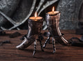 Viking Tealight Candle Horn Set