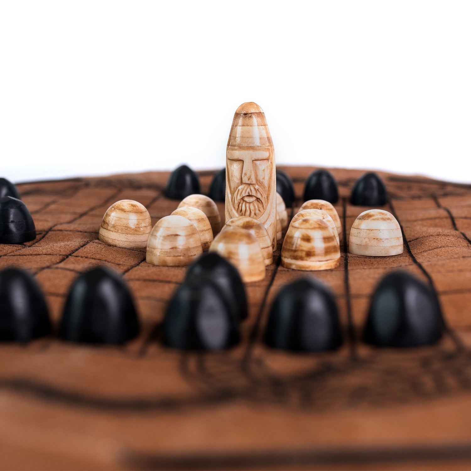Hnefatafl Travel Set Leather Board Pieces hnefatafl-travel-set-leather-board-pieces